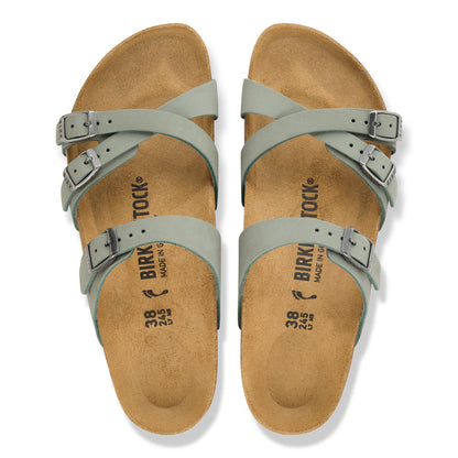 Franca Nubuck Leather in Color Pure Sage | Birkenstock