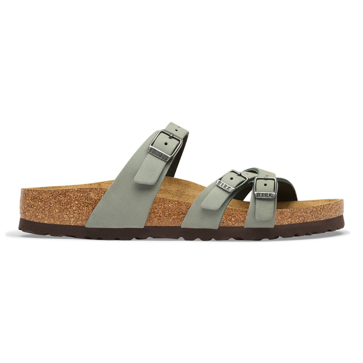 Franca Nubuck Leather in Color Pure Sage | Birkenstock
