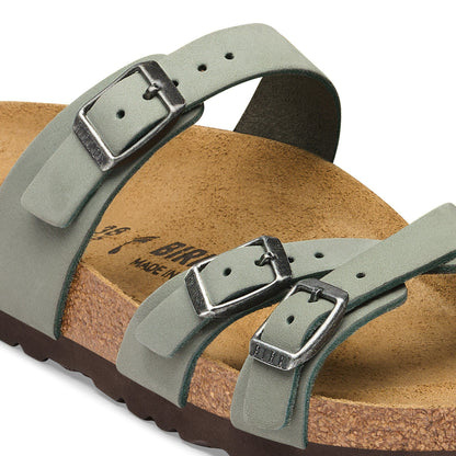 Franca Nubuck Leather in Color Pure Sage | Birkenstock