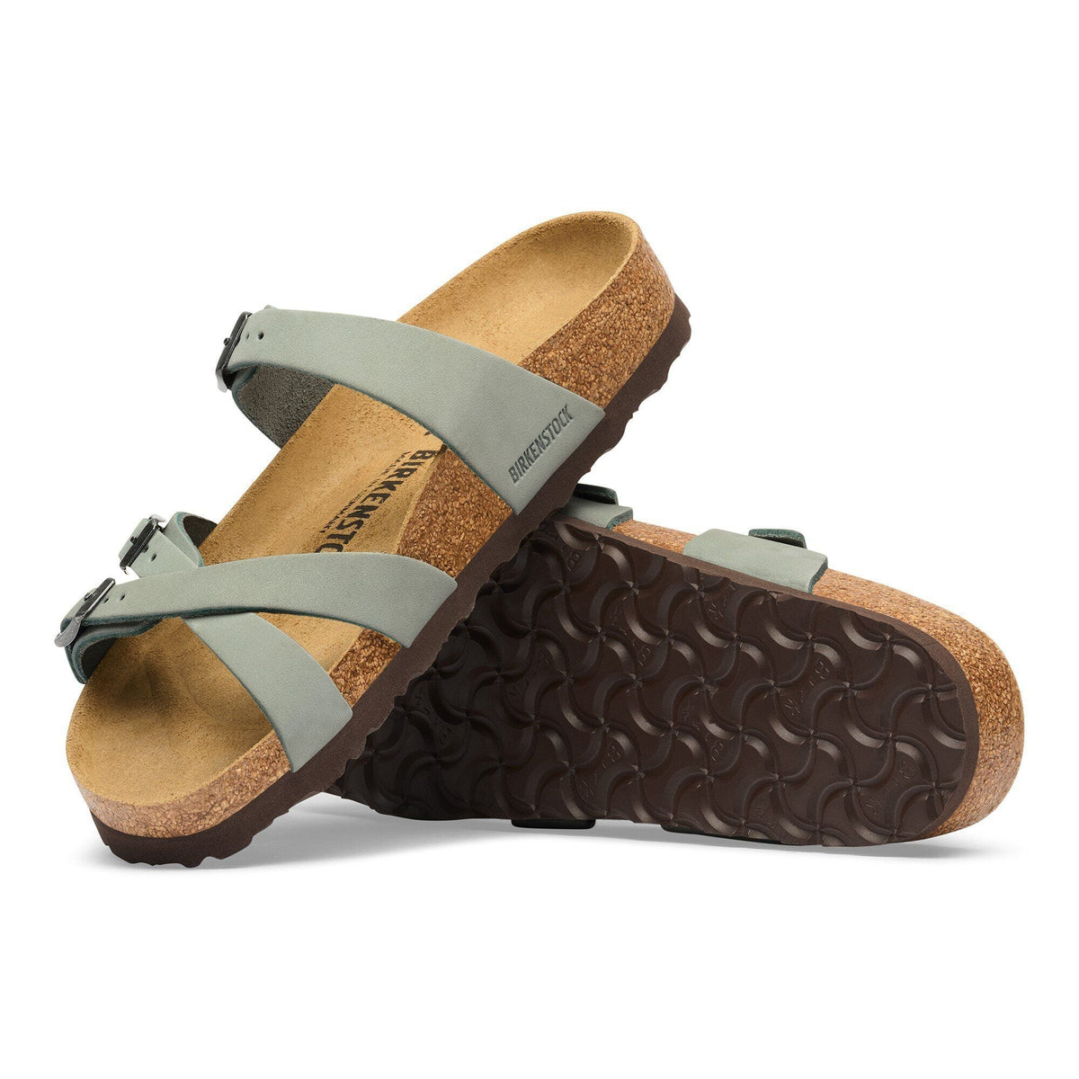 Franca Nubuck Leather in Color Pure Sage | Birkenstock