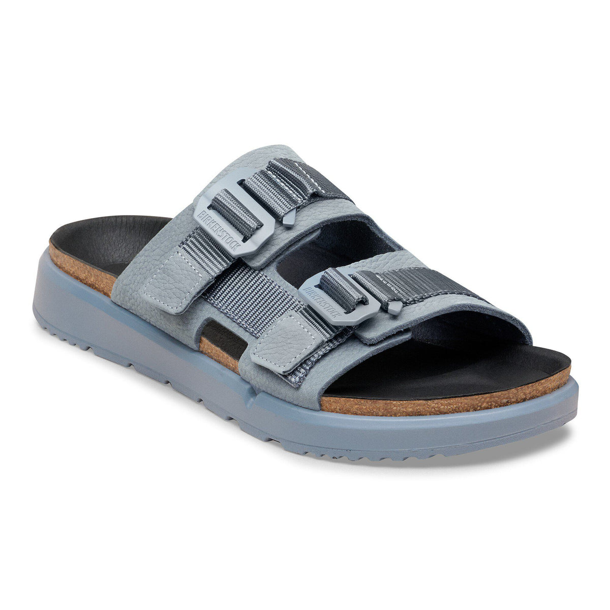 Shinjuku 2 Strap Leather-Textile in Color Basalt Gray | Birkenstock