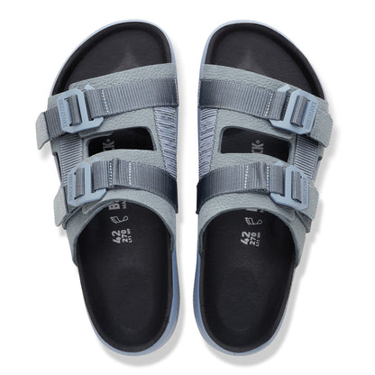 Shinjuku 2 Strap Leather-Textile in Color Basalt Gray | Birkenstock
