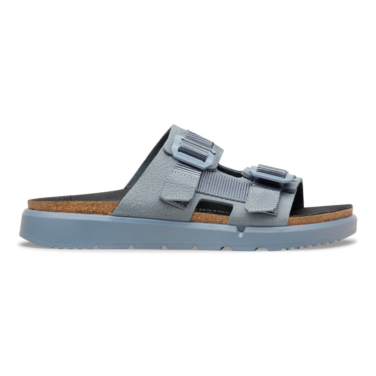 Shinjuku 2 Strap Leather-Textile in Color Basalt Gray | Birkenstock