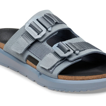 Shinjuku 2 Strap Leather-Textile in Color Basalt Gray | Birkenstock