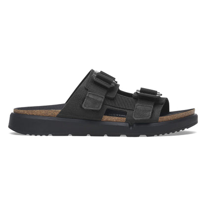 Shinjuku 2 Strap Leather-Textile in Color Black | Birkenstock
