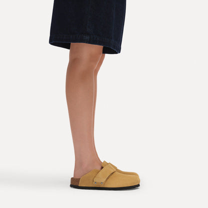 Loma Suede Leather in Color Cork Brown | Birkenstock