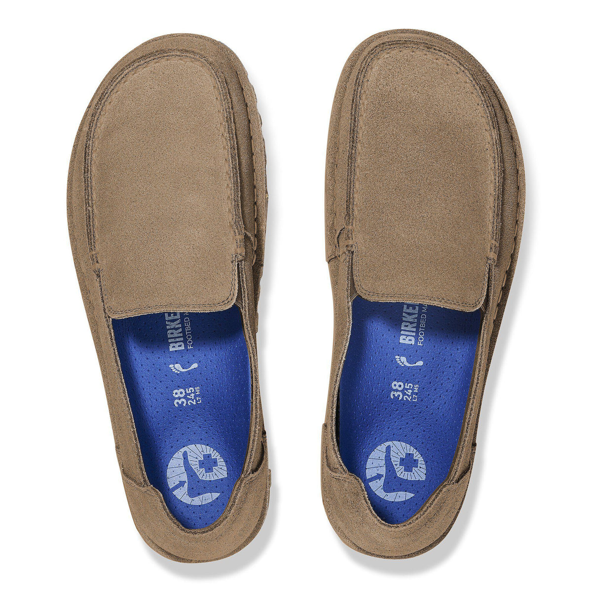Utti Low Slip On Suede Leather in Color Gray Taupe | Birkenstock
