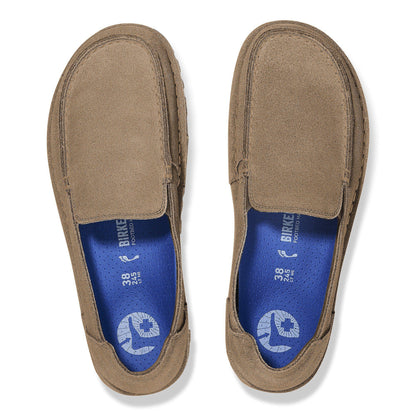 Utti Low Slip On Suede Leather in Color Gray Taupe | Birkenstock