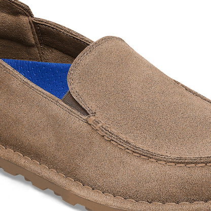 Utti Low Slip On Suede Leather in Color Gray Taupe | Birkenstock