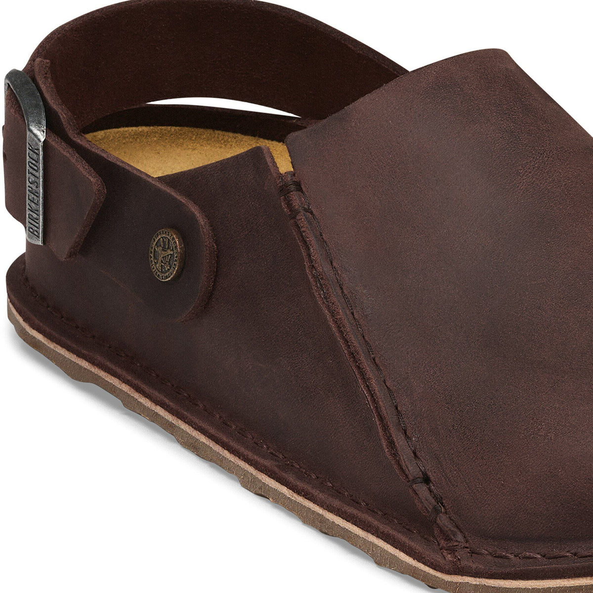Lutry Premium Oiled Leather in Color Habana | Birkenstock