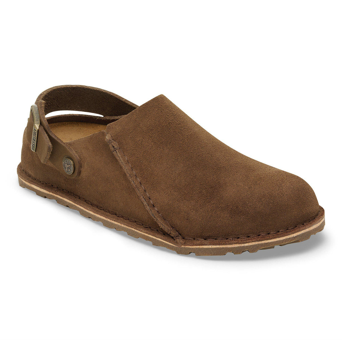 Lutry Premium Suede Suede Leather in Color Dark Tea | Birkenstock