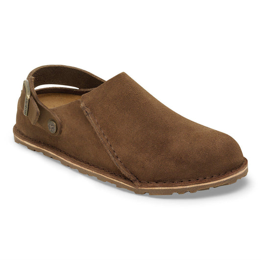 Lutry Premium Suede Suede Leather in Color Dark Tea | Birkenstock