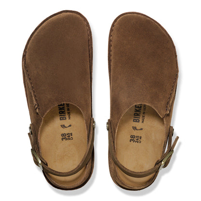 Lutry Premium Suede Suede Leather in Color Dark Tea | Birkenstock