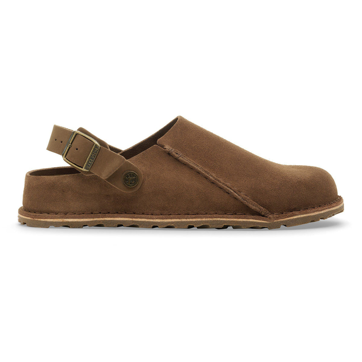 Lutry Premium Suede Suede Leather in Color Dark Tea | Birkenstock