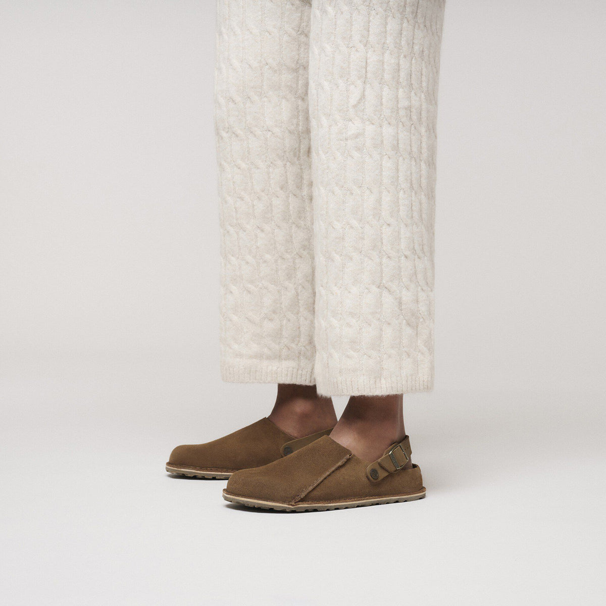 Lutry Premium Suede Suede Leather in Color Dark Tea | Birkenstock