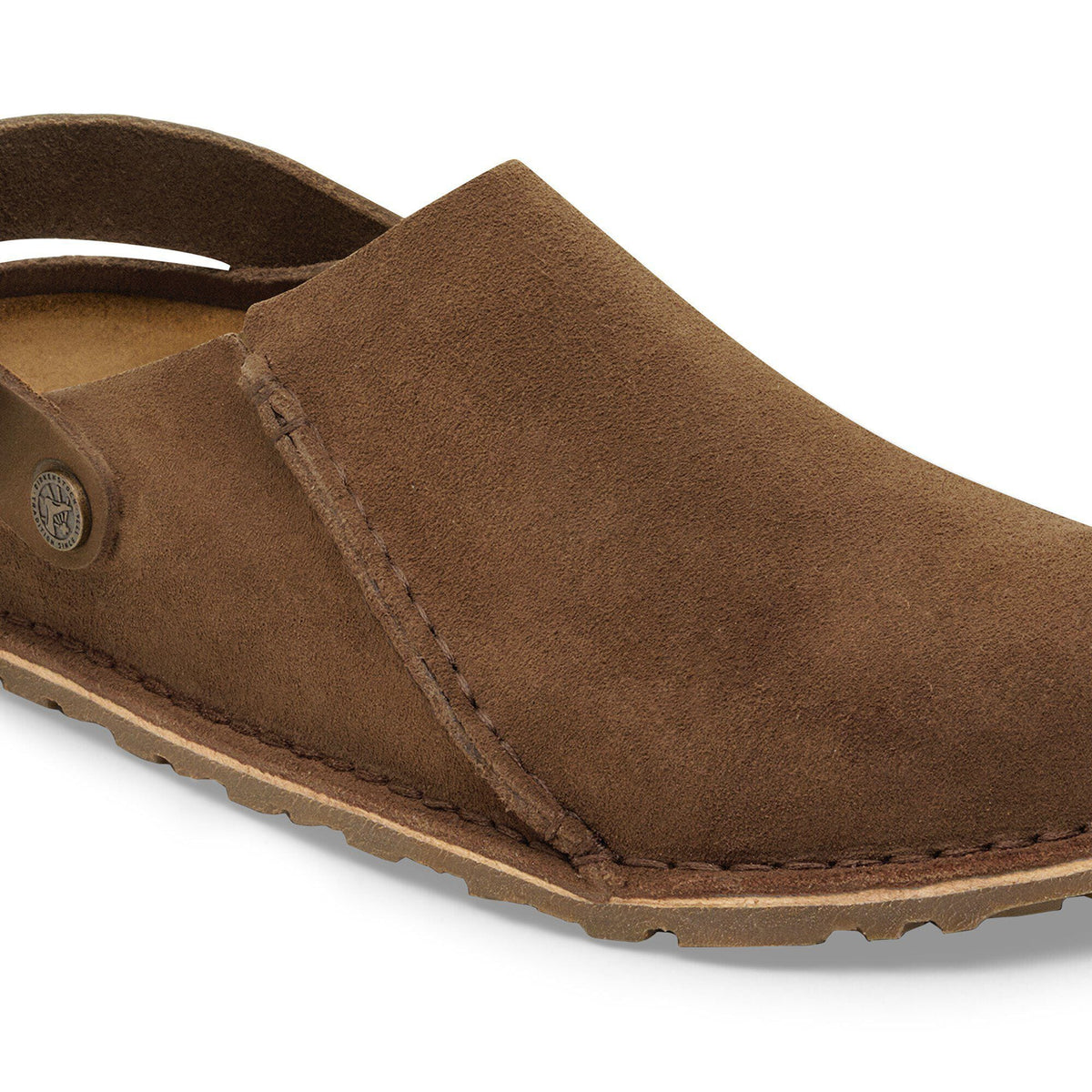 Lutry Premium Suede Suede Leather in Color Dark Tea | Birkenstock