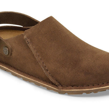 Lutry Premium Suede Suede Leather in Color Dark Tea | Birkenstock