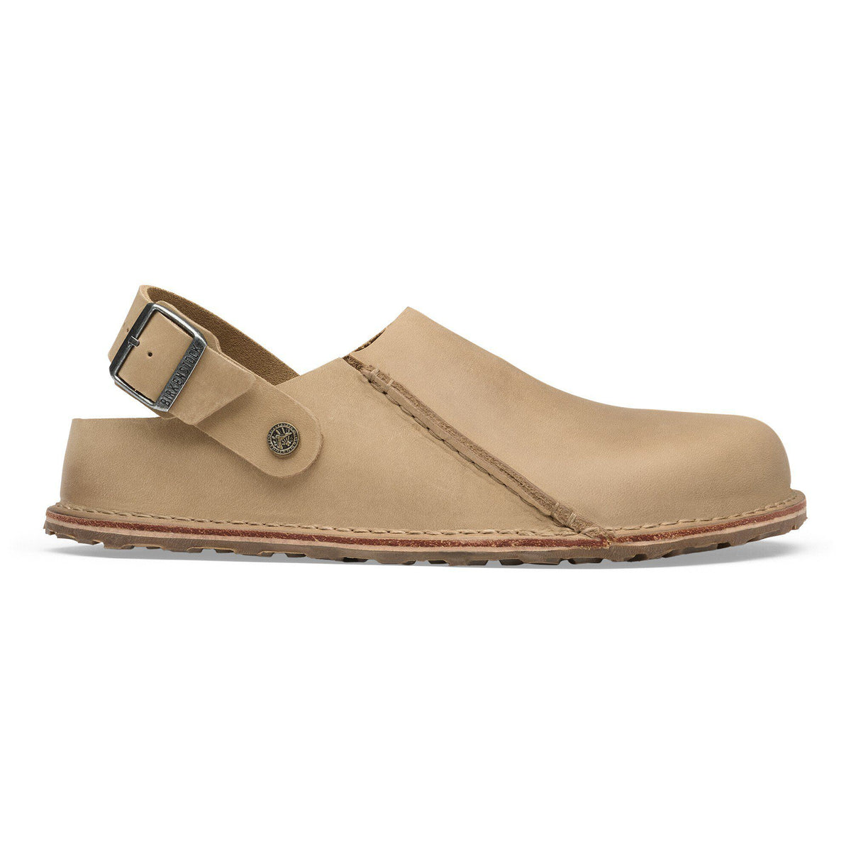 Lutry Premium Oiled Leather in Color Tobacco Brown | Birkenstock