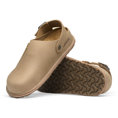 Lutry Premium Oiled Leather in Color Tobacco Brown | Birkenstock