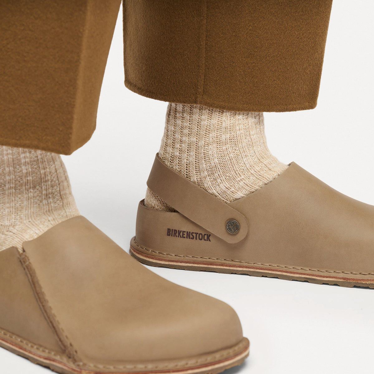 Lutry Premium Oiled Leather in Color Tobacco Brown | Birkenstock