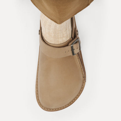 Lutry Premium Oiled Leather in Color Tobacco Brown | Birkenstock