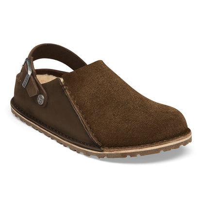 Lutry Premium Shearling Nubuck Leather/Suede in Color Carafe | Birkenstock