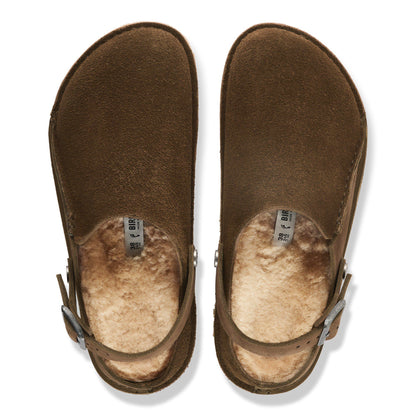 Lutry Premium Shearling Nubuck Leather/Suede in Color Carafe | Birkenstock