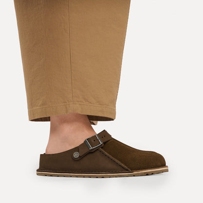 Lutry Premium Shearling Nubuck Leather/Suede in Color Carafe | Birkenstock