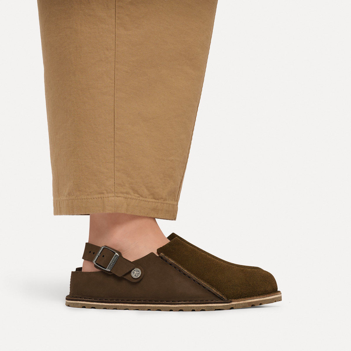 Lutry Premium Shearling Nubuck Leather/Suede in Color Carafe | Birkenstock