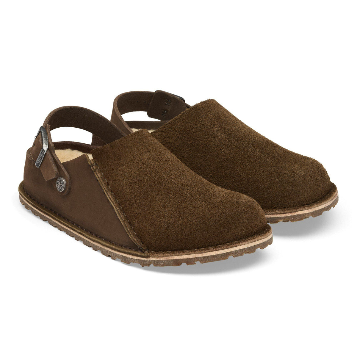 Lutry Premium Shearling Nubuck Leather/Suede in Color Carafe | Birkenstock