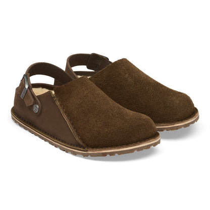 Lutry Premium Shearling Nubuck Leather/Suede in Color Carafe | Birkenstock