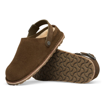 Lutry Premium Shearling Nubuck Leather/Suede in Color Carafe | Birkenstock
