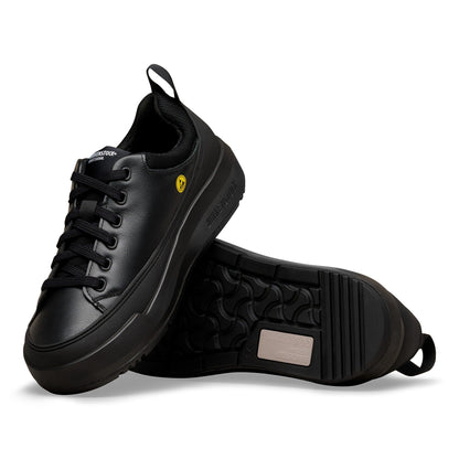 Melbourne PRO Natural Coated Leather in Color Jet Black | Birkenstock