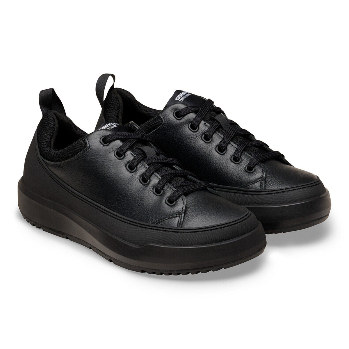 Melbourne PRO Natural Coated Leather in Color Jet Black | Birkenstock