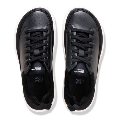 Melbourne PRO Natural Coated Leather in Color Black/White | Birkenstock