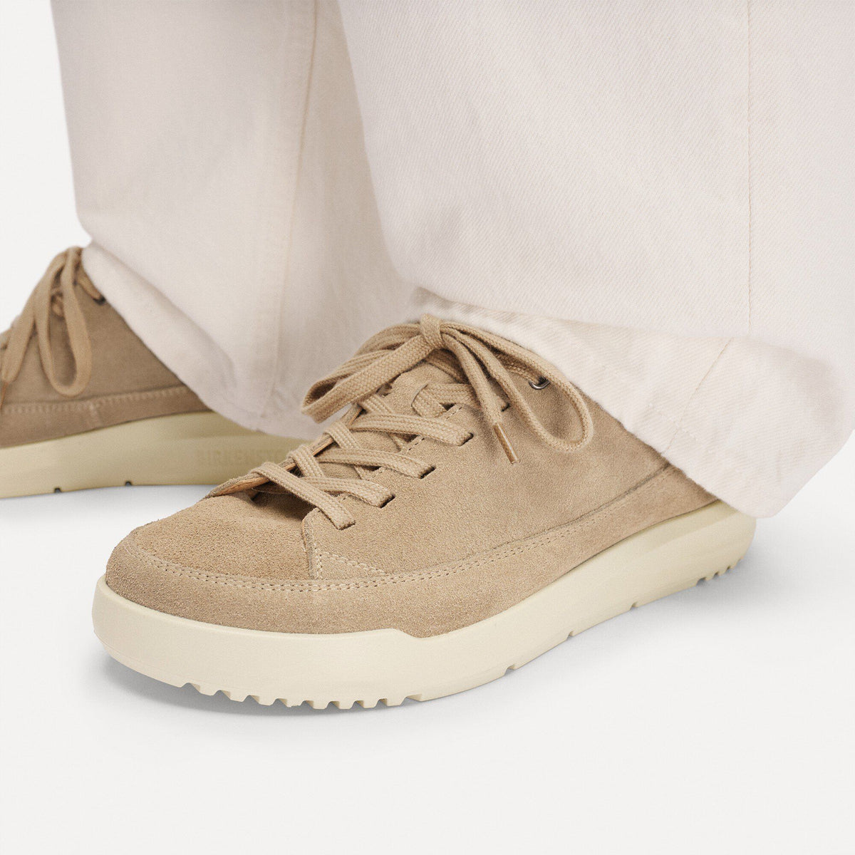 Melbourne Suede Leather in Color Taupe | Birkenstock