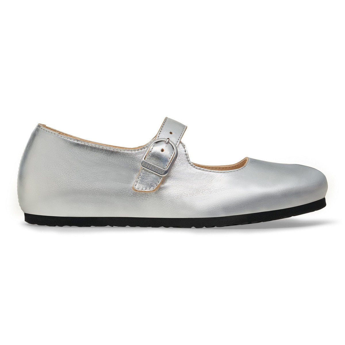 Santa Clarita Leather in Color Silver | Birkenstock