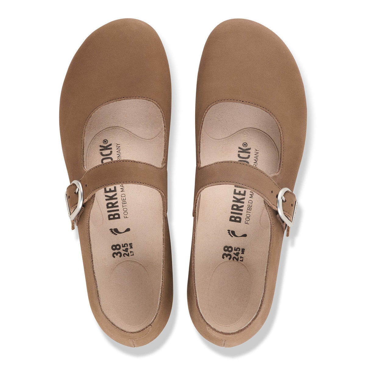 Santa Clarita Nubuck Leather in Color Dark Tea | Birkenstock