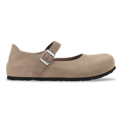 Mantova Suede Leather in Color Taupe | Birkenstock
