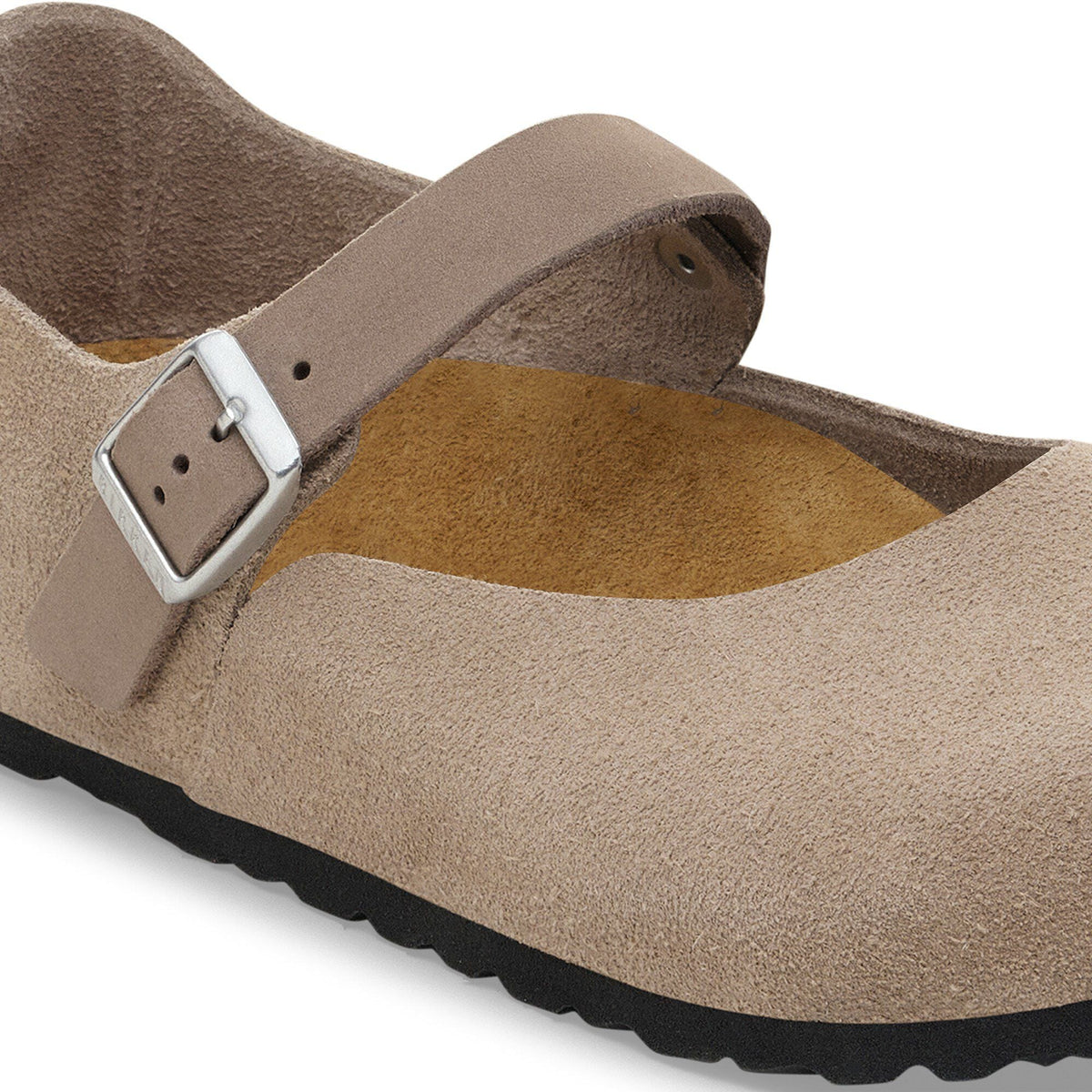 Mantova Suede Leather in Color Taupe | Birkenstock
