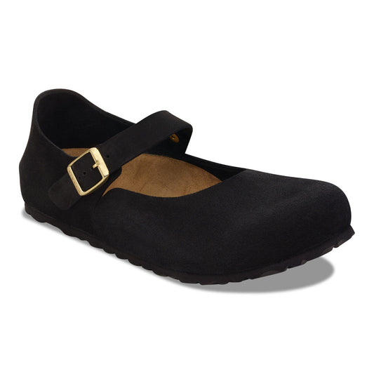Mantova Suede Leather in Color Black | Birkenstock