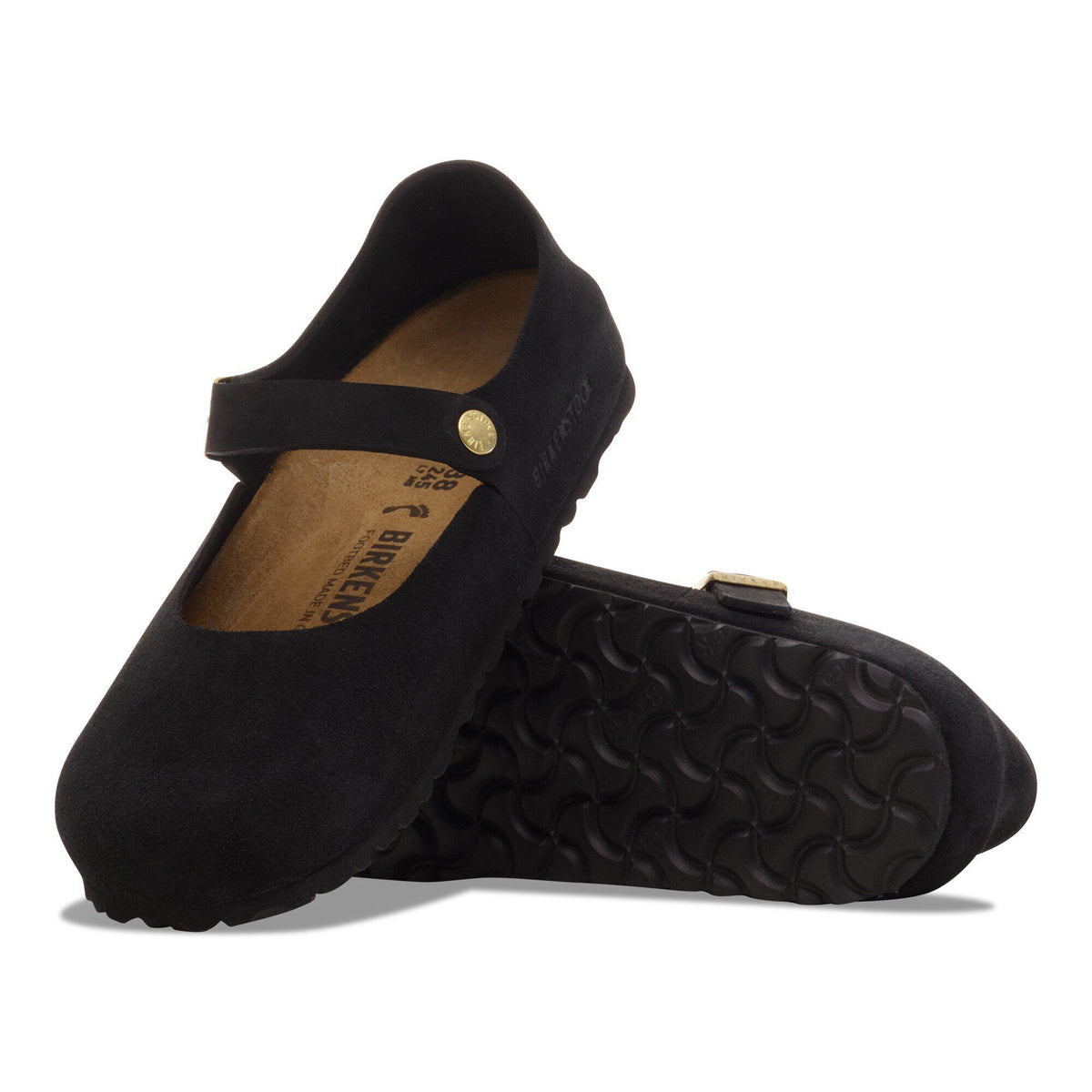 Mantova Suede Leather in Color Black | Birkenstock