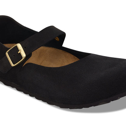 Mantova Suede Leather in Color Black | Birkenstock