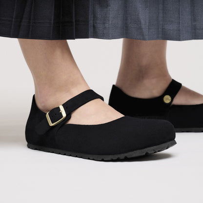 Mantova Suede Leather in Color Black | Birkenstock