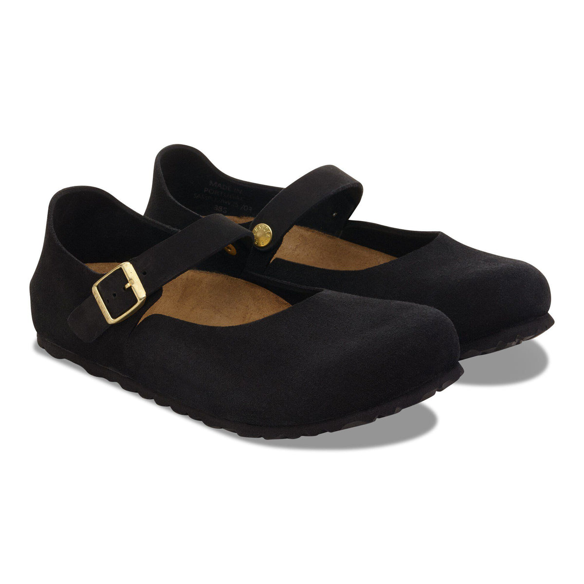 Mantova Suede Leather in Color Black | Birkenstock