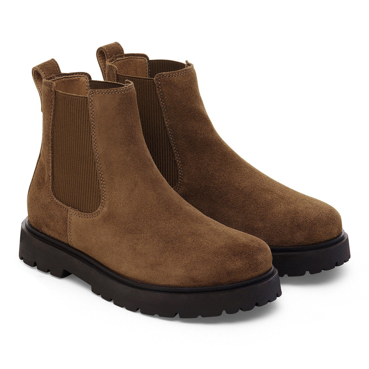 Highwood Slip On Women Suede Leather in Color Dark Tea | Birkenstock
