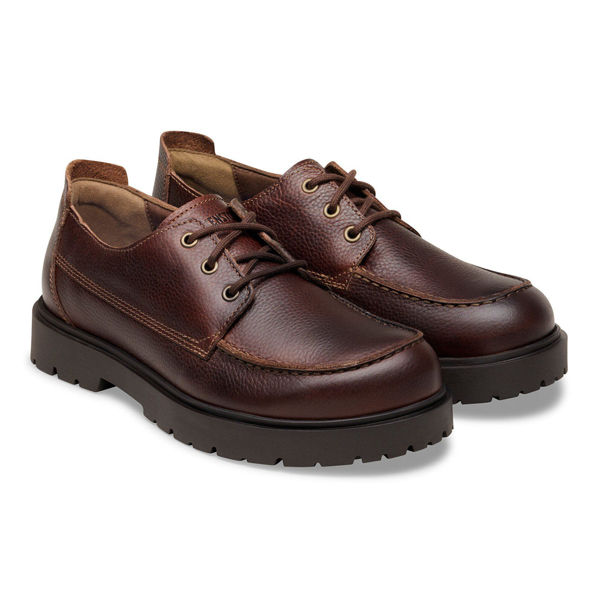 Highwood Moc Lace Leather in Color Chocolate | Birkenstock