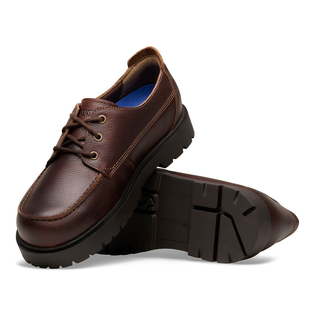 Highwood Moc Lace Leather in Color Chocolate | Birkenstock