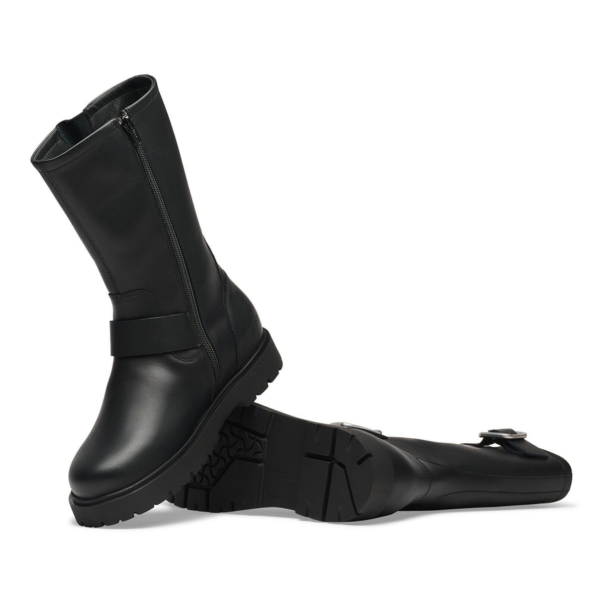 Highwood Mid Buckle Leather in Color Black | Birkenstock