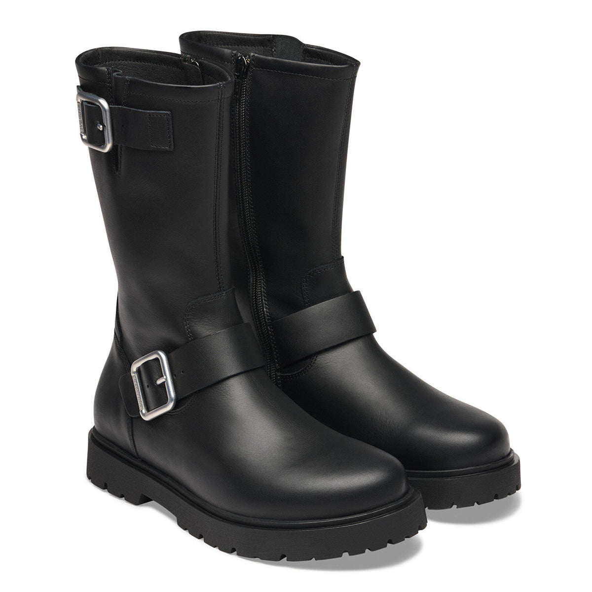 Highwood Mid Buckle Leather in Color Black | Birkenstock